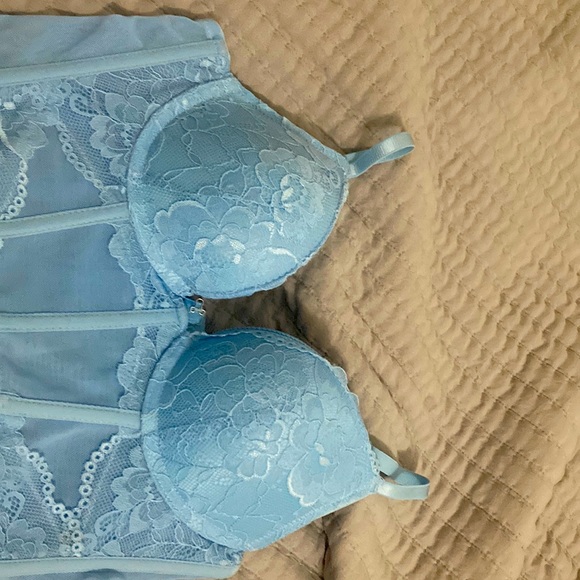 Blue floral corset ✨ - Picture 1 of 3